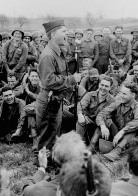 Mickey Rooney Entertaining Troops
