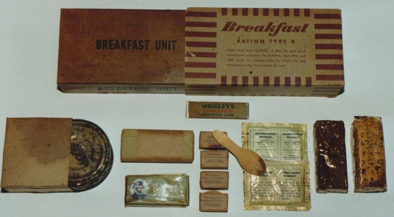 WWII K-Ration breakfast.